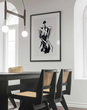 Load image into Gallery viewer, Female Body Marker Illustration Abstract Wall Art