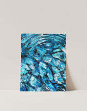 Load image into Gallery viewer, Abstract Blue Water Painting Art Print