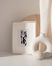 Load image into Gallery viewer, Nude Female Body Silhouette Art Abstract Lines Drawing