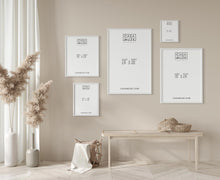 Load image into Gallery viewer, Gallery Wall Art Print Size Guide