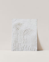 Load image into Gallery viewer, Textured Plaster Art Print Rainbow Arches Minimalist Decor