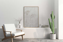 Load image into Gallery viewer, Minimalist Plaster Art Neutral Boho Wall Decor