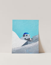 Load image into Gallery viewer, Greece White Buildings Painting Art Print