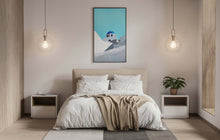 Load image into Gallery viewer, Large Art Print Greece White and Blue Buildings