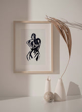Load image into Gallery viewer, Woman Body Silhouette Print Outline Drawing Wall Art