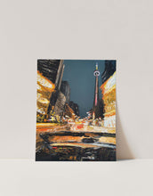 Load image into Gallery viewer, Toronto Night Cityscape Painting Abstract Wall Art Print