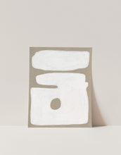 Load image into Gallery viewer, Mid Century Modern Art White and Beige Wall Print