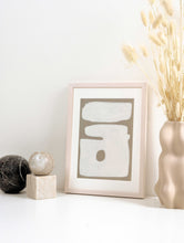 Load image into Gallery viewer, Minimalist Abstract Shapes Contemporary Wall Decor Neutral Colours