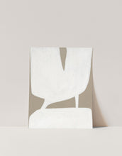 Load image into Gallery viewer, Mid Century Modern Art White and Beige Wall Print