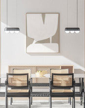 Load image into Gallery viewer, White on Beige Abstract Shapes Contemporary Wall Art