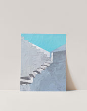 Load image into Gallery viewer, Greece White Staircase Painting Wall Art Print