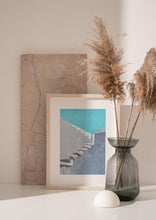 Load image into Gallery viewer, Greece White Staircase Art Print Cycladic Architecture