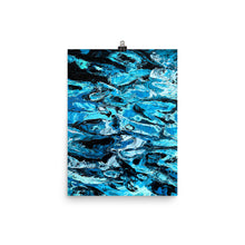 Load image into Gallery viewer, 12x16 Blurred Lines Painting Art Print Water Collection