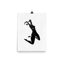 Load image into Gallery viewer, 12x16 Breathe Female Silhouette Art Print Positions Collection