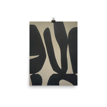 Load image into Gallery viewer, 12x16 Coral Abstract Shapes Art Print Irregular Collection