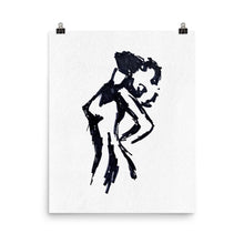 Load image into Gallery viewer, 16x20 Thoughts Drawing Art Print Body Language Collection