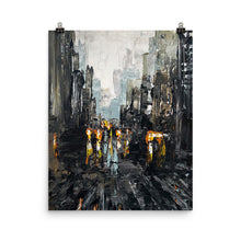 Load image into Gallery viewer, 16x20 Rush Hour Cityscape Art Print Urban Collection