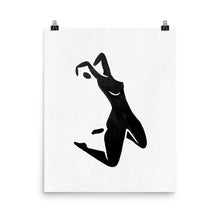 Load image into Gallery viewer, 16x20 Breathe Female Silhouette Art Print Positions Collection