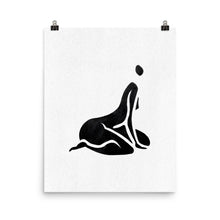 Load image into Gallery viewer, 16x20 Curious Female Silhouette Art Print Positions Collection