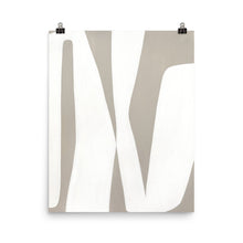 Load image into Gallery viewer, 16x20 Creme Abstract Shapes Art Print Irregular Collection