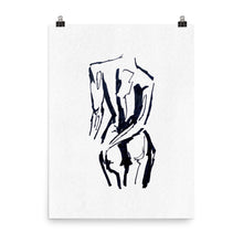Load image into Gallery viewer, 18x24 Ponder Drawing Art Print Body Language Collection