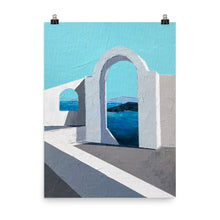 Load image into Gallery viewer, 18x24 Paradise Painting Art Print Greece Collection