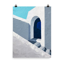 Load image into Gallery viewer, 18x24 Mid Afternoon Painting Art Print Greece Collection