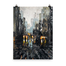 Load image into Gallery viewer, 18x24 Rush Hour Cityscape Art Print Urban Collection