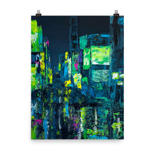 Load image into Gallery viewer, 18x24 4AM Abstract Cityscape Art Print Urban Collection