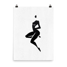 Load image into Gallery viewer, 18x24 Waiting Female Silhouette Art Print Positions Collection