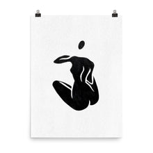 Load image into Gallery viewer, 18x24 Waiting Female Silhouette Art Print Positions Collection