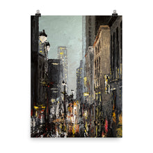 Load image into Gallery viewer, 18x24 Friday Abstract Cityscape Art Print Urban Collection