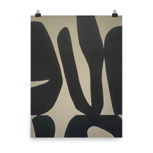 Load image into Gallery viewer, 18x24 Coral Abstract Shapes Art Print Irregular Collection