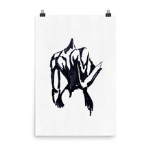 Load image into Gallery viewer, 24x36 Unspoken Sketch Art Print Body Language Collection