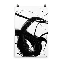 Load image into Gallery viewer, 24x36 Champagne Pop Brushstroke Art Print Movement Collection