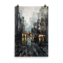 Load image into Gallery viewer, 24x36 Rush Hour Cityscape Art Print Urban Collection