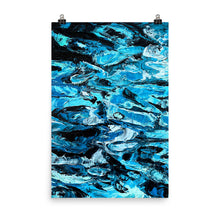 Load image into Gallery viewer, 24x36 Blurred Lines Painting Art Print Water Collection