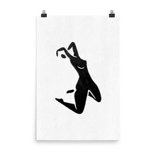 Load image into Gallery viewer, 24x36 Breathe Female Silhouette Art Print Positions Collection
