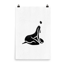 Load image into Gallery viewer, 24x36 Curious Female Silhouette Art Print Positions Collection