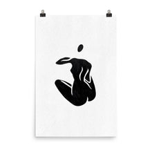 Load image into Gallery viewer, 24x36 Waiting Female Silhouette Art Print Positions Collection