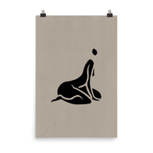 Load image into Gallery viewer, 24x36 Curious No.2 Female Silhouette Print Positions Collection