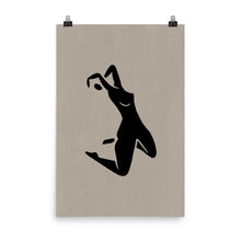 Load image into Gallery viewer, 24x36 Breathe No.2 Woman Silhouette Print Positions Collection