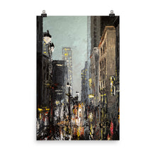 Load image into Gallery viewer, 24x36 Friday Abstract Cityscape Art Print Urban Collection