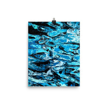 Load image into Gallery viewer, 8x10 Blurred Lines Painting Art Print Water Collection