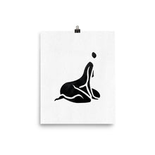 Load image into Gallery viewer, 8x10 Curious Female Silhouette Art Print Positions Collection