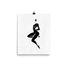 Load image into Gallery viewer, 8x10 Waiting Female Silhouette Art Print Positions Collection