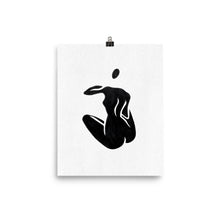 Load image into Gallery viewer, 8x10 Waiting Female Silhouette Art Print Positions Collection