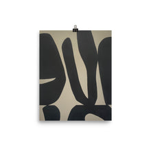 Load image into Gallery viewer, 8x10 Coral Abstract Shapes Art Print Irregular Collection