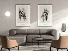Load image into Gallery viewer, Female Body Marker Illustration Abstract Wall Art Set
