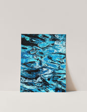 Load image into Gallery viewer, Abstract Blue Water Painting Art Print
